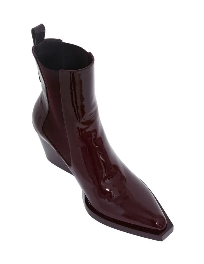 Women Boots Zimmermann Drew Low Boot 70 Bordeaux