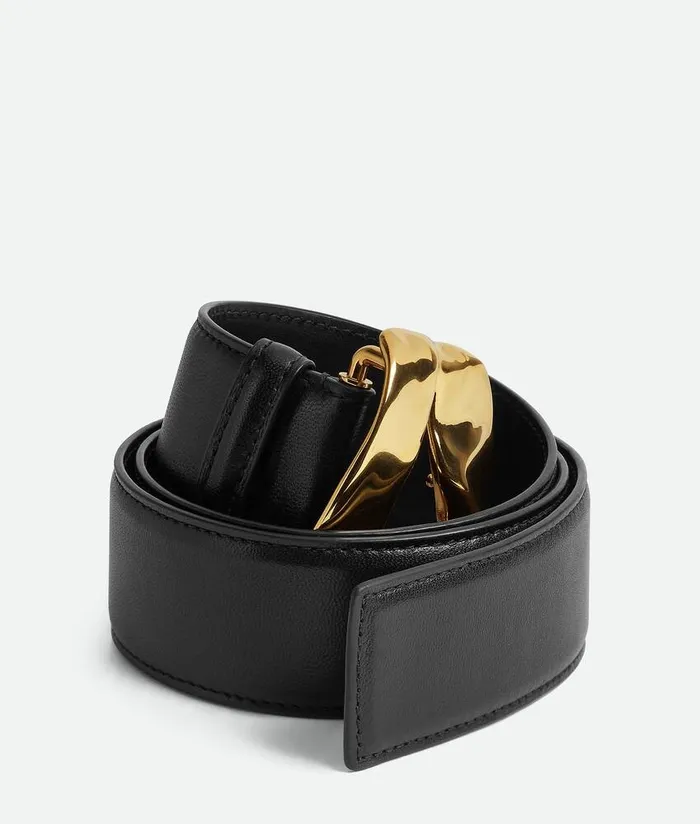 Women Bottega Veneta Belts Abstract Belt Black
