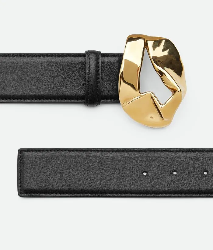 Women Bottega Veneta Belts Abstract Belt Black