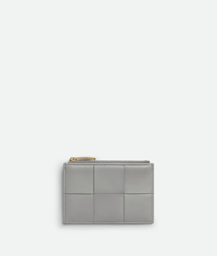 Women Bottega Veneta Card Cases Cassette Zippered Card Case Sterlingzenith