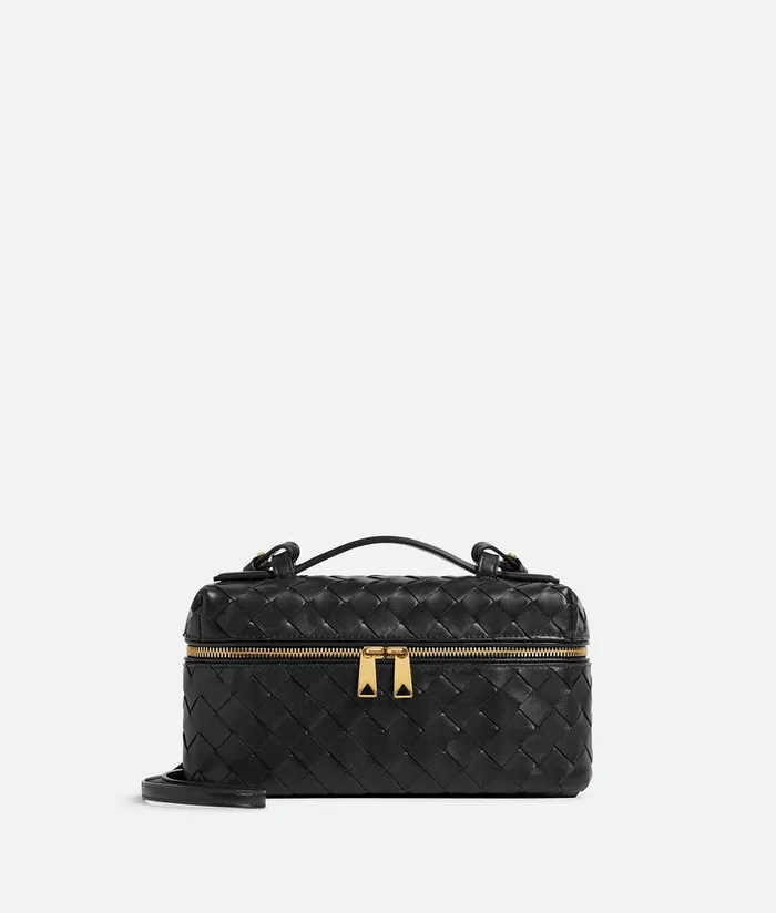 Women Bottega Veneta Crossbody Bang Bang Vanity Case Black