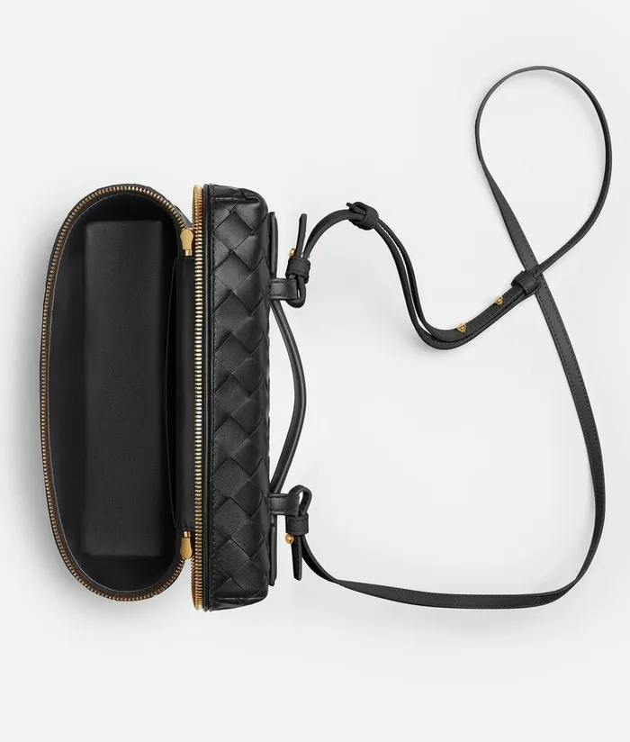 Women Bottega Veneta Crossbody Bang Bang Vanity Case Black