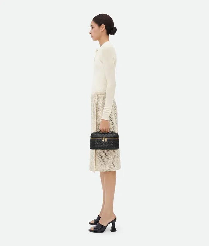 Women Bottega Veneta Crossbody Bang Bang Vanity Case Black
