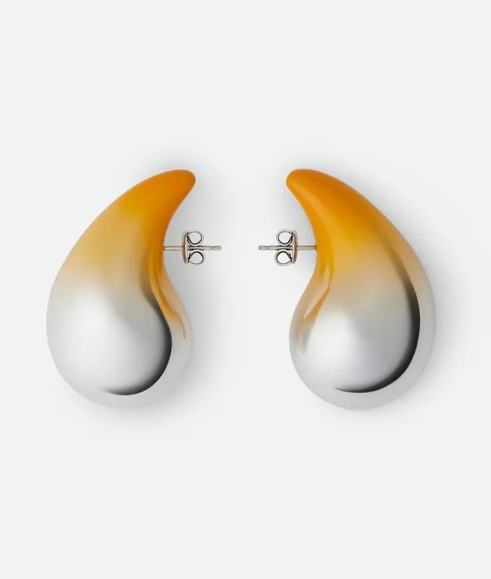 Women Bottega Veneta Earrings Large Drop Earrings Mango