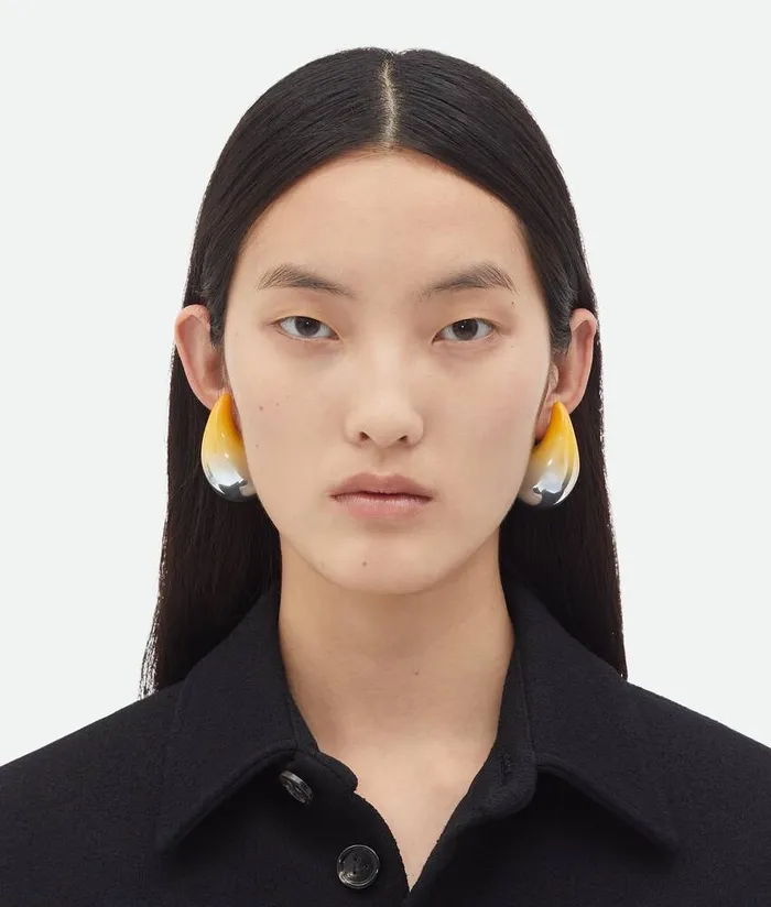 Women Bottega Veneta Earrings Large Drop Earrings Mango