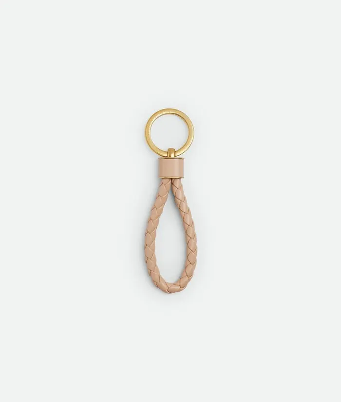 Women Bottega Veneta Key Rings Intreccio Key Ring Lotus