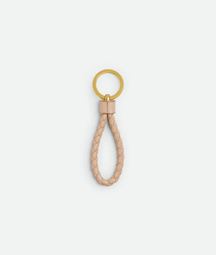 Women Bottega Veneta Key Rings Intreccio Key Ring Lotus