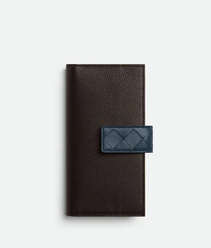 Women Bottega Veneta Long Wallets Tag Long Wallet With Zip Coin Purse Fondant Deep Blue New Sauge Women Bottega Veneta Long Wallets Tag Long Wallet With Zip Coin Purse Fondant Deep Blue New Sauge