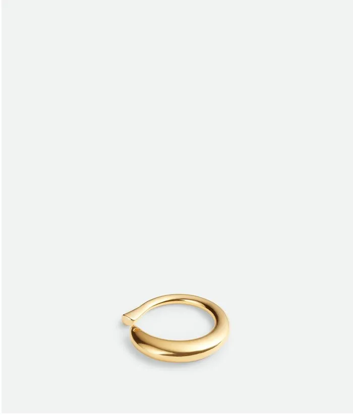 Women Bottega Veneta Rings Sardine Ring Yellow Gold
