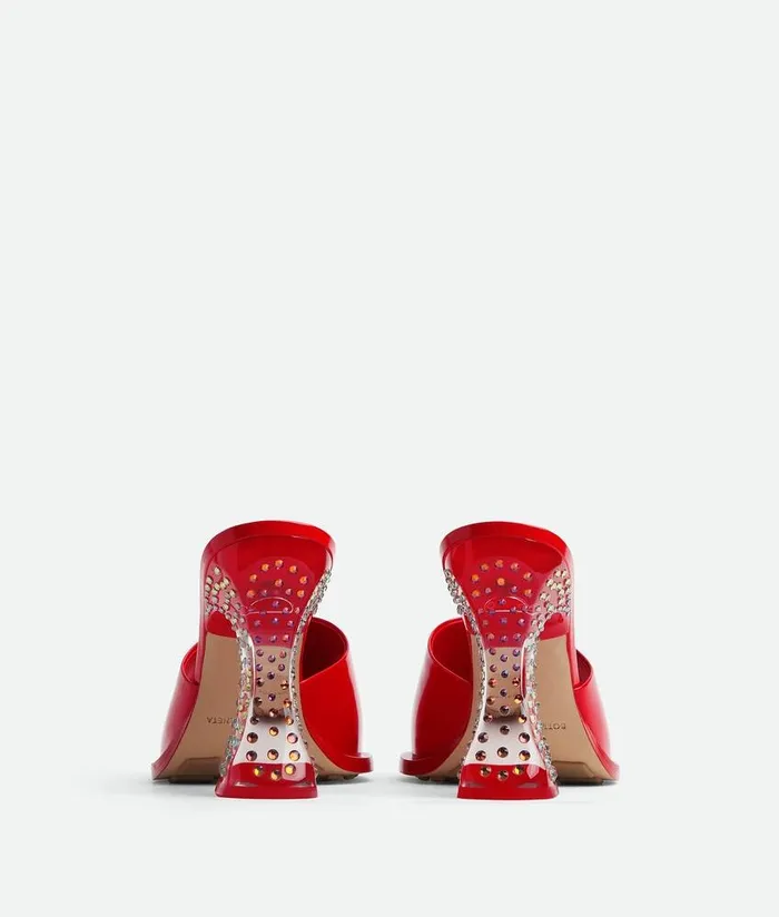 Women Bottega Veneta Sandals ChaCha Mule Deep Red