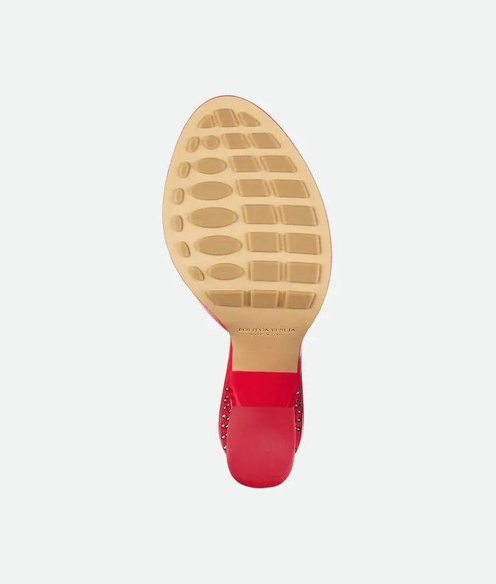 Women Bottega Veneta Sandals ChaCha Mule Deep Red