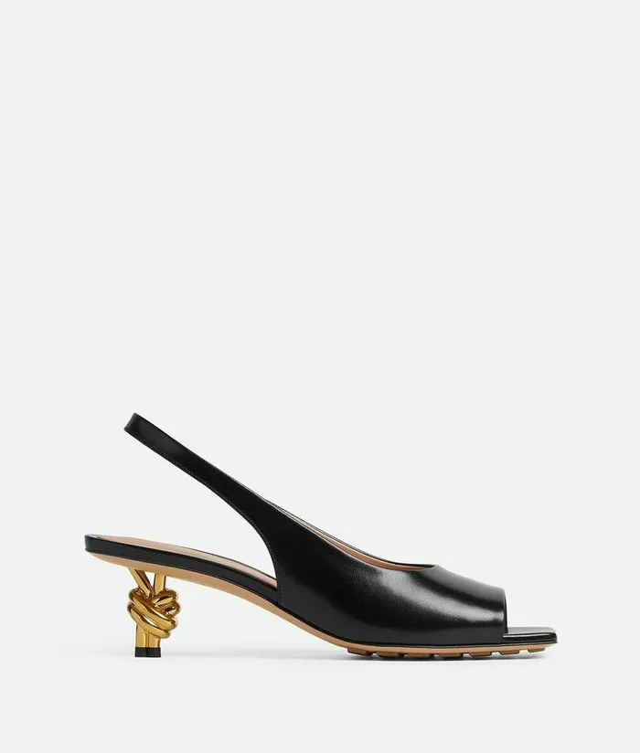 Women Bottega Veneta Sandals Knot Sandal Black