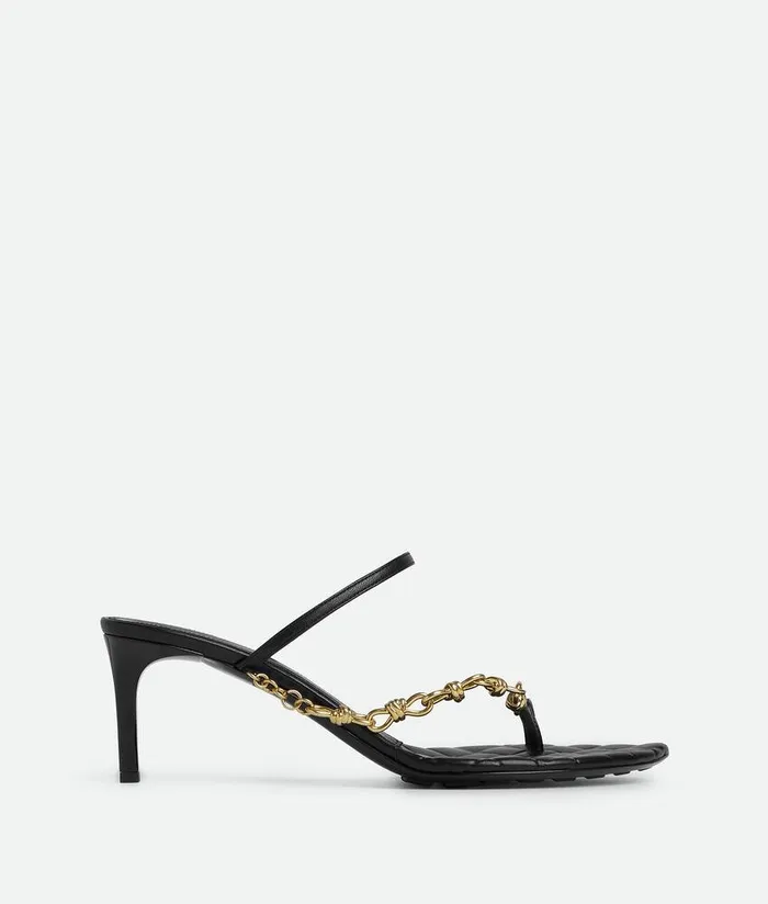 Women Bottega Veneta Sandals Leaf Sandal Black