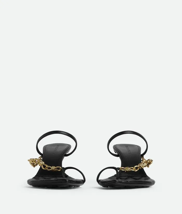 Women Bottega Veneta Sandals Leaf Sandal Black