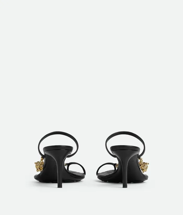 Women Bottega Veneta Sandals Leaf Sandal Black