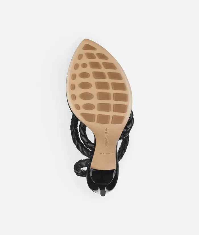 Women Bottega Veneta Sandals Leaf Sandal Black