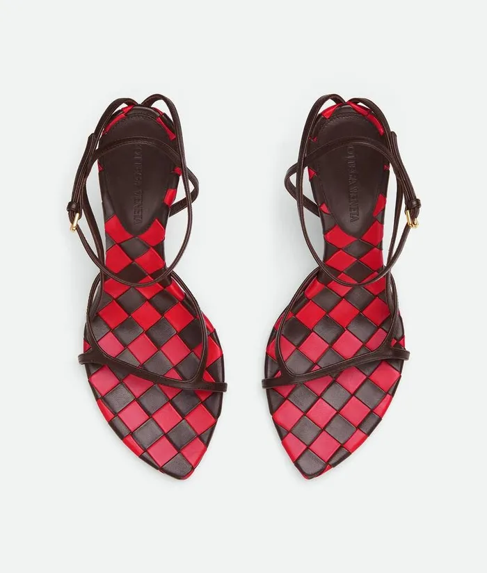 Women Bottega Veneta Sandals Leaf Sandal Fondant Vernis