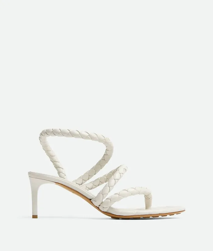 Women Bottega Veneta Sandals Leaf Sandal White