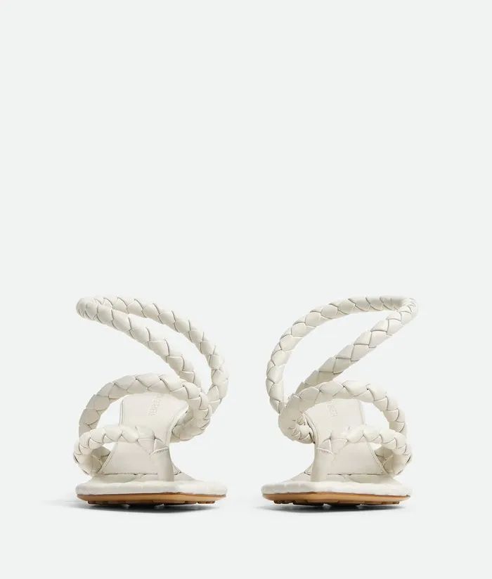 Women Bottega Veneta Sandals Leaf Sandal White