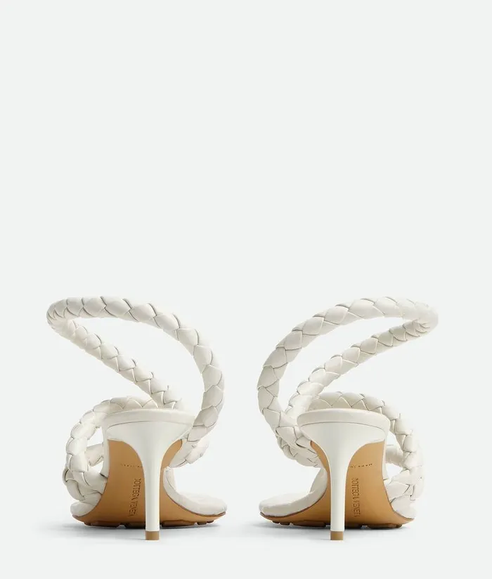 Women Bottega Veneta Sandals Leaf Sandal White