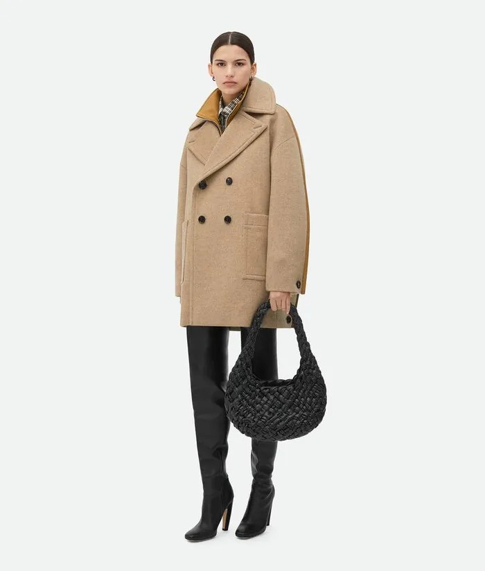 Women Bottega Veneta Shoulder Discovery Bag Black