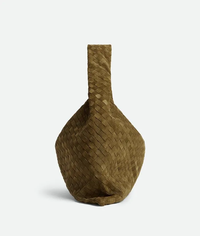 Women Bottega Veneta Shoulder Large Hop Olive Oil