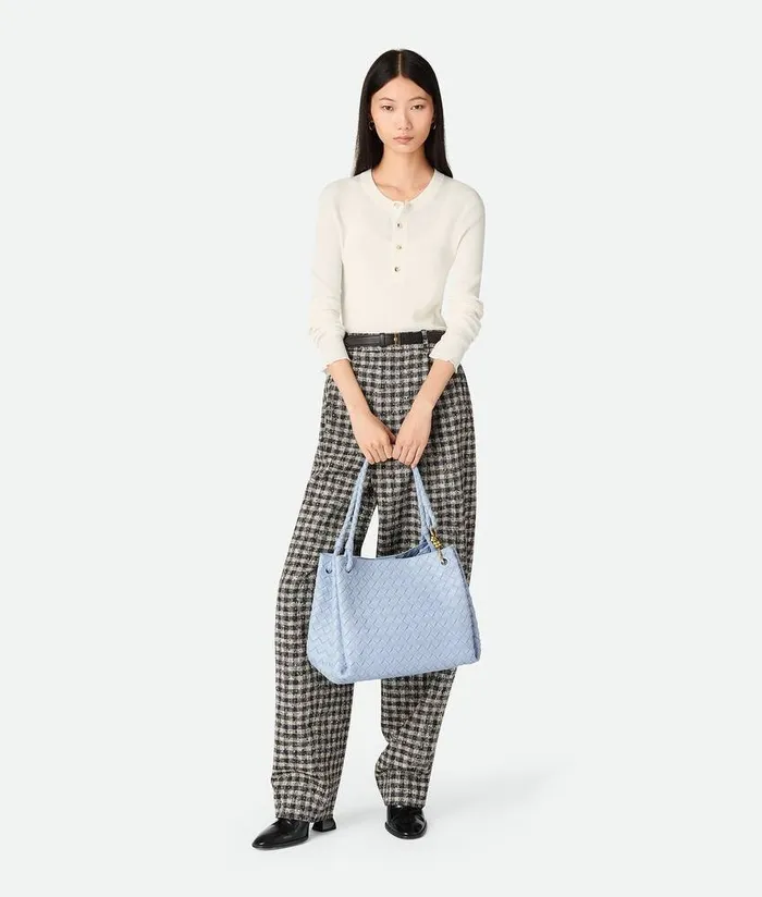 Women Bottega Veneta Shoulder Large Parachute Lunar