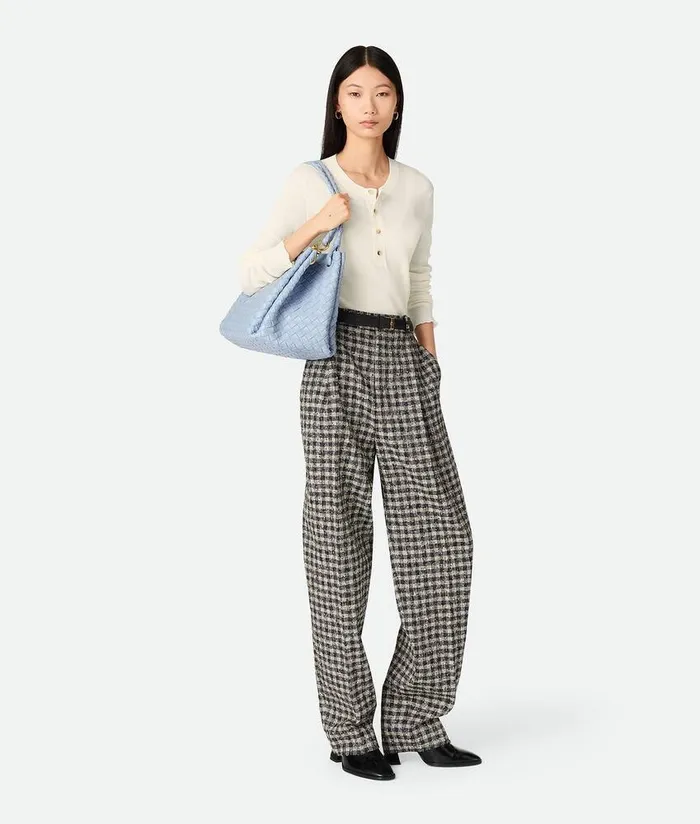 Women Bottega Veneta Shoulder Large Parachute Lunar