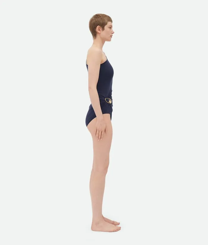 Women Bottega Veneta Swimwear Stretch Nylon Swimsuit Abyss
