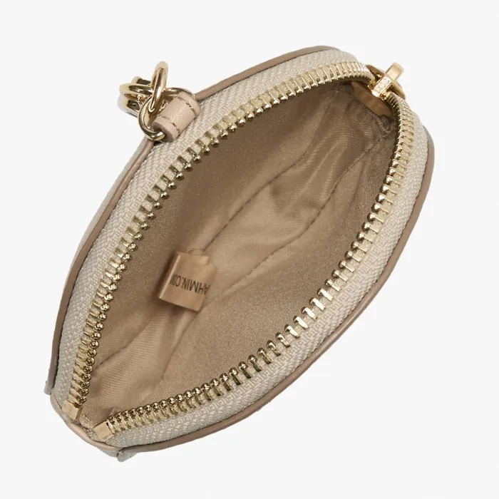 Women Brahmin Clip Ons and Keychains Circle Coin Purse Brindle Moonstone Women Brahmin Clip Ons and Keychains Circle Coin Purse Brindle Moonstone