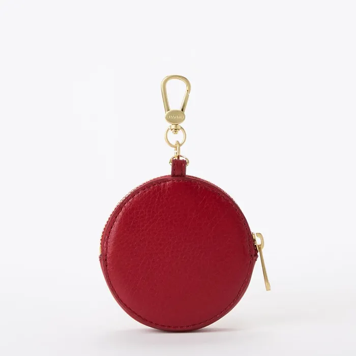 Women Brahmin Clip Ons and Keychains Circle Coin Purse Radiant Red Mystic Women Brahmin Clip Ons and Keychains Circle Coin Purse Radiant Red Mystic