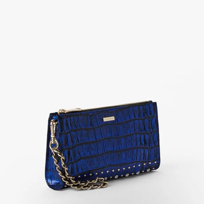 Women Brahmin Clutches Daisy Vibrant Azure Grandeur Women Brahmin Clutches Daisy Vibrant Azure Grandeur