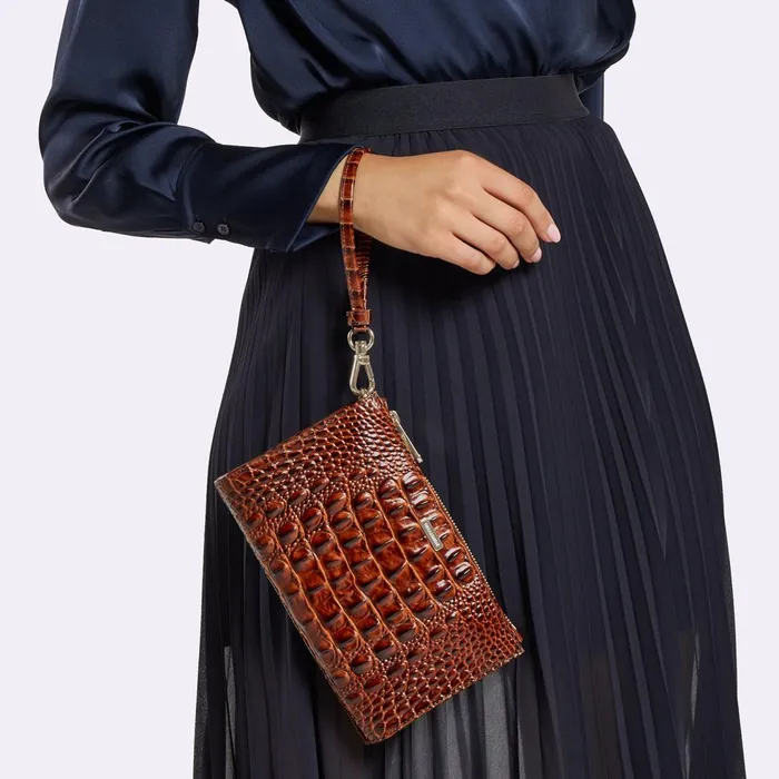 Women Brahmin Clutches Daisy Vibrant Azure Grandeur Women Brahmin Clutches Daisy Vibrant Azure Grandeur