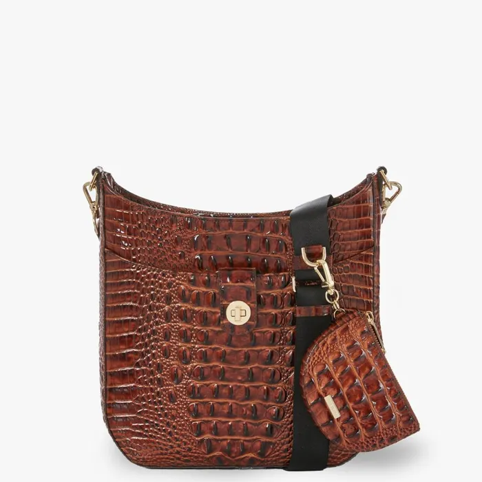 Women Brahmin Crossbodies Leia Black Melbourne Silver Hardware Women Brahmin Crossbodies Leia Black Melbourne Silver Hardware