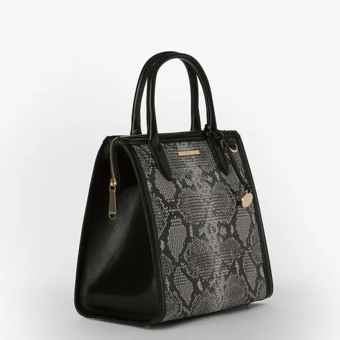 Women Brahmin Satchels Caroline Black Spark Women Brahmin Satchels Caroline Black Spark