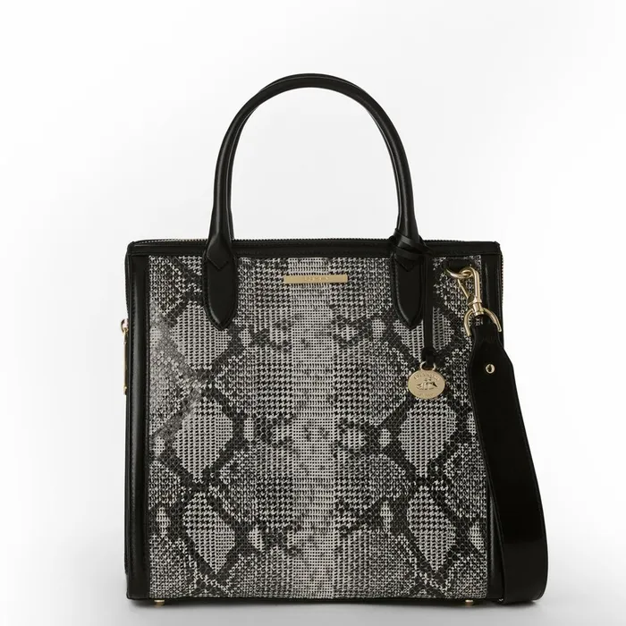 Women Brahmin Satchels Caroline Black Spark Women Brahmin Satchels Caroline Black Spark