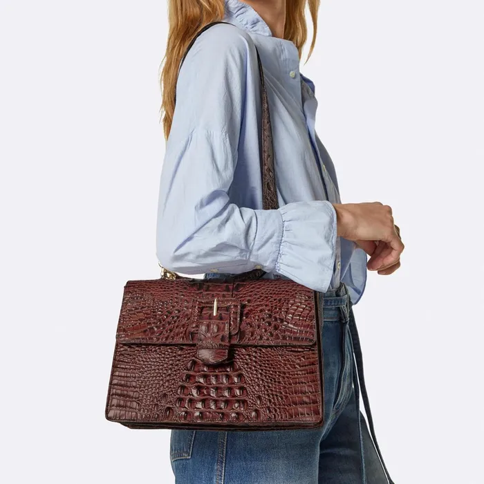 Women Brahmin Satchels Hallie Multi Skyterra Women Brahmin Satchels Hallie Multi Skyterra