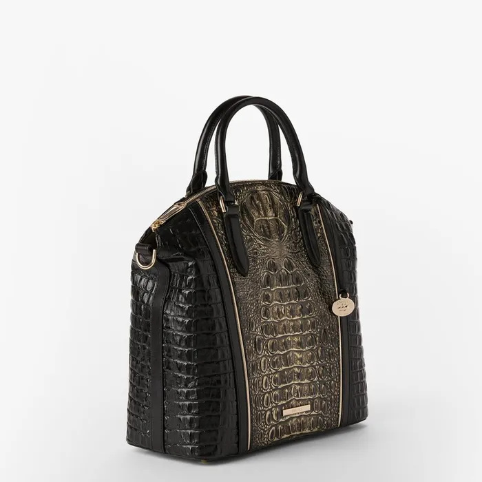 Women Brahmin Satchels Large Duxbury Satchel Onyx Sarastro Women Brahmin Satchels Large Duxbury Satchel Onyx Sarastro