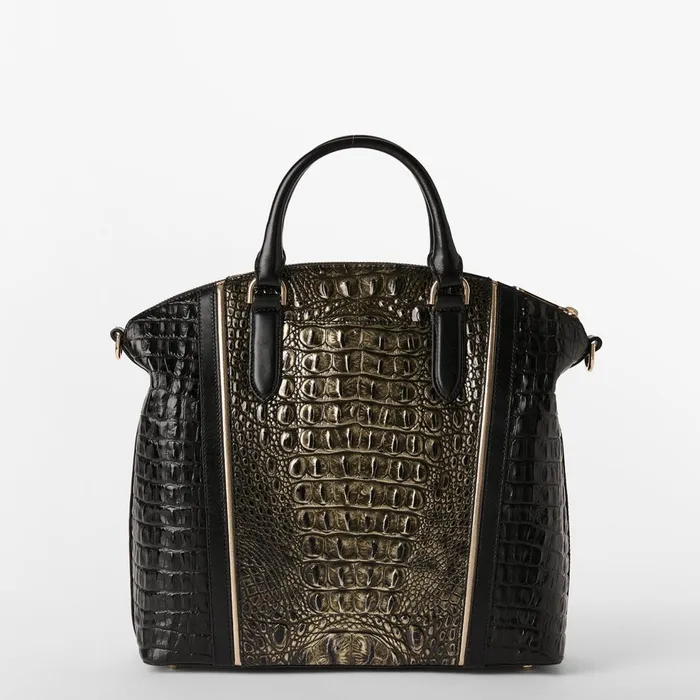 Women Brahmin Satchels Large Duxbury Satchel Onyx Sarastro Women Brahmin Satchels Large Duxbury Satchel Onyx Sarastro