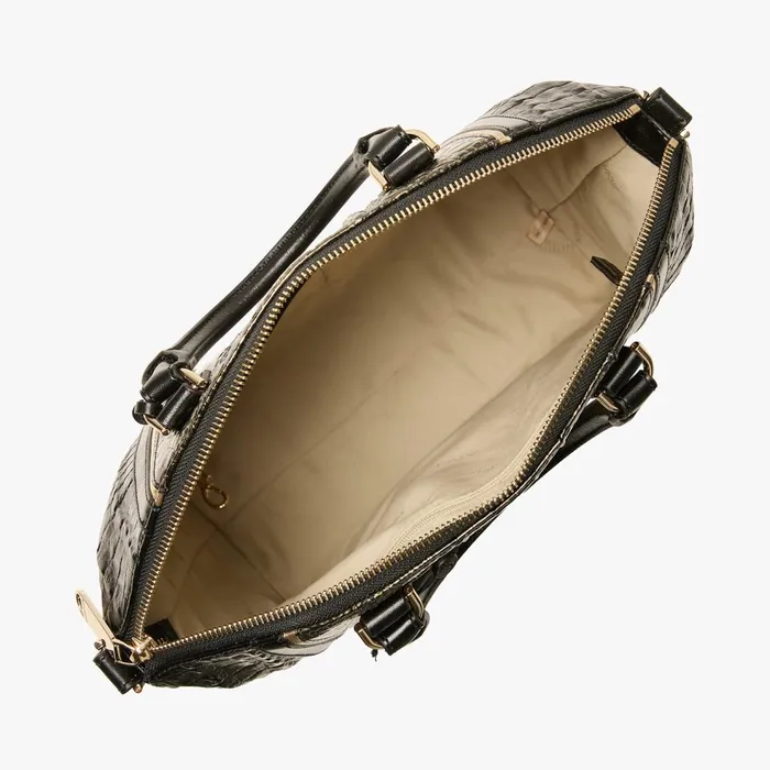 Women Brahmin Satchels Large Duxbury Satchel Onyx Sarastro Women Brahmin Satchels Large Duxbury Satchel Onyx Sarastro