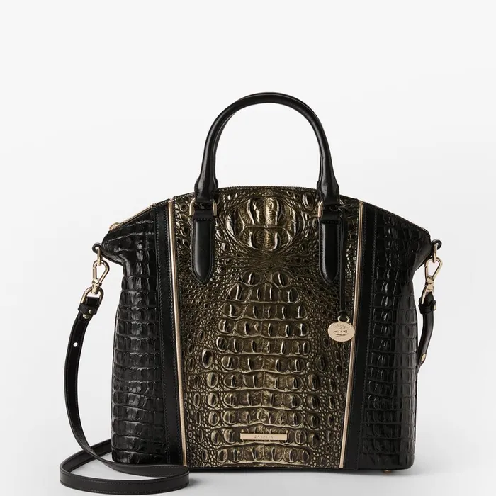 Women Brahmin Satchels Large Duxbury Satchel Onyx Sarastro Women Brahmin Satchels Large Duxbury Satchel Onyx Sarastro