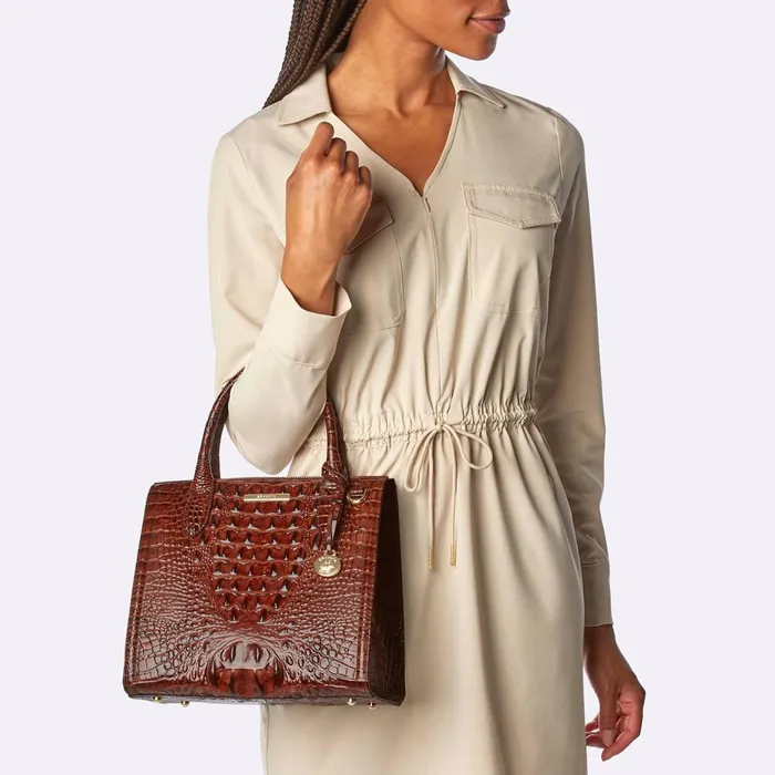 Women Brahmin Satchels Small Caroline Golden Rod Ombre Women Brahmin Satchels Small Caroline Golden Rod Ombre