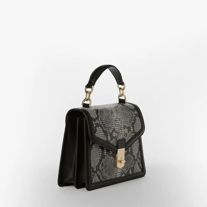 Women Brahmin Satchels Small Hallie Black Spark Women Brahmin Satchels Small Hallie Black Spark