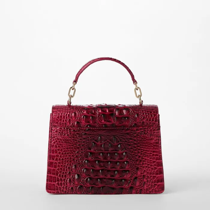 Women Brahmin Satchels Small Hallie Merlot Ombre Women Brahmin Satchels Small Hallie Merlot Ombre