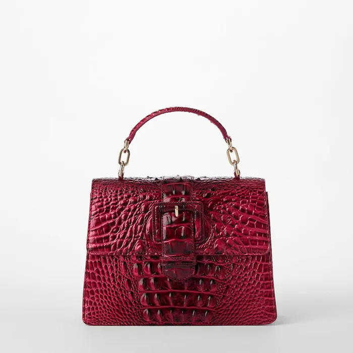 Women Brahmin Satchels Small Hallie Merlot Ombre Women Brahmin Satchels Small Hallie Merlot Ombre