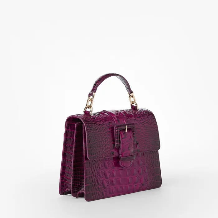 Women Brahmin Satchels Small Hallie Sugar Plum Melbourne Women Brahmin Satchels Small Hallie Sugar Plum Melbourne