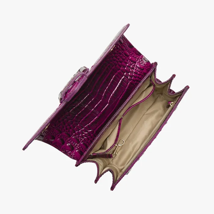 Women Brahmin Satchels Small Hallie Sugar Plum Melbourne Women Brahmin Satchels Small Hallie Sugar Plum Melbourne