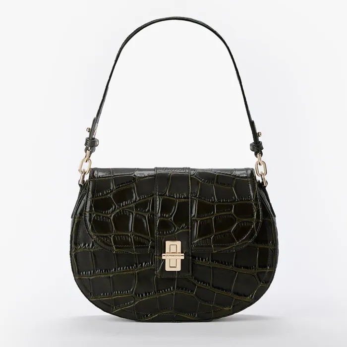 Women Brahmin Shoulder Bags Cynthia Matcha Green Baize Women Brahmin Shoulder Bags Cynthia Matcha Green Baize