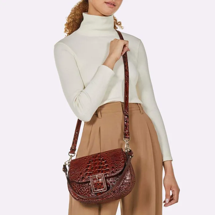 Women Brahmin Shoulder Bags Cynthia Matcha Green Baize Women Brahmin Shoulder Bags Cynthia Matcha Green Baize