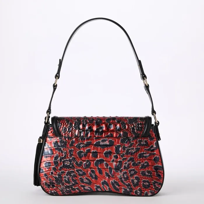 Women Brahmin Shoulder Bags Nerida Red Leopardess